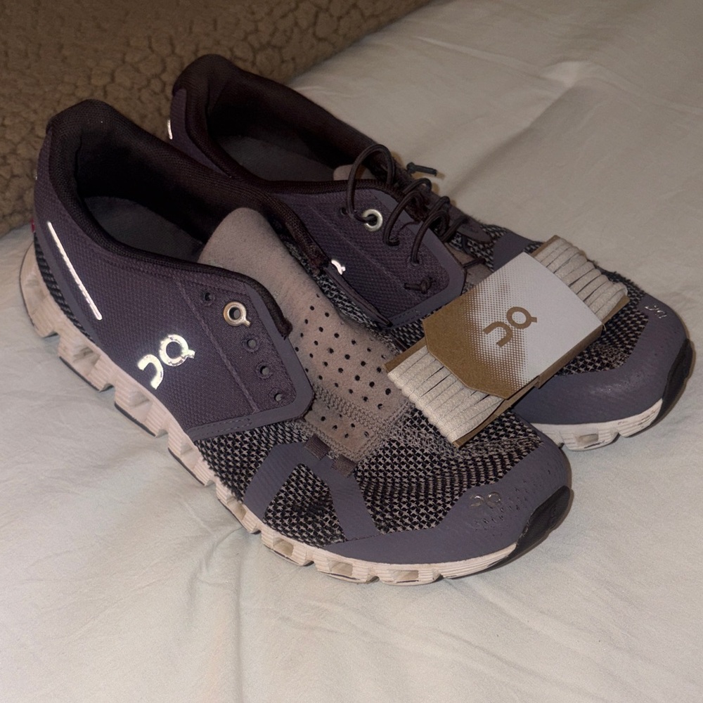 On Running Charcoal and Black Athletic Shoes